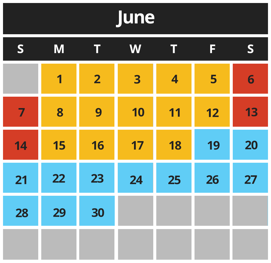 CBAZ Calendar June 2026 - MG