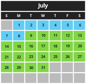 MCB Calendar July 2024