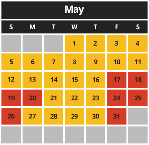 MCB Calendar May 2024