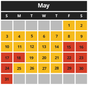 MCB Calendar May 2026