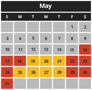 MCB Calendar May 2026