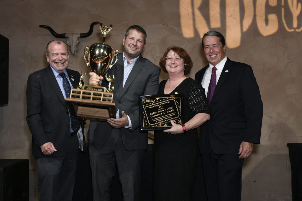 Matthew Jelley Accepts Ripley's Believe It or Not! Franchise of the Year Award
