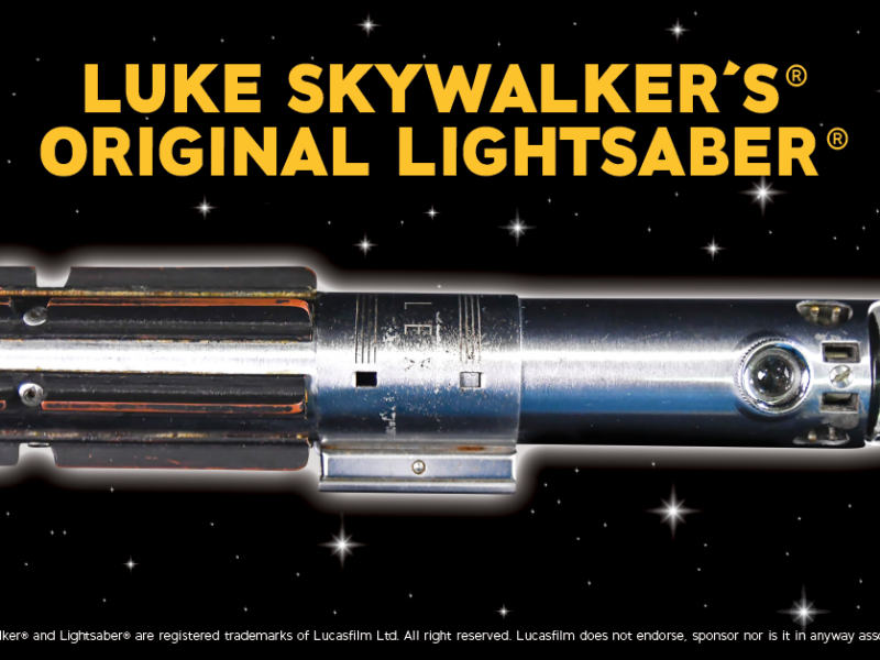 Luke Skywalker's Original Lightsaber in Cavendish