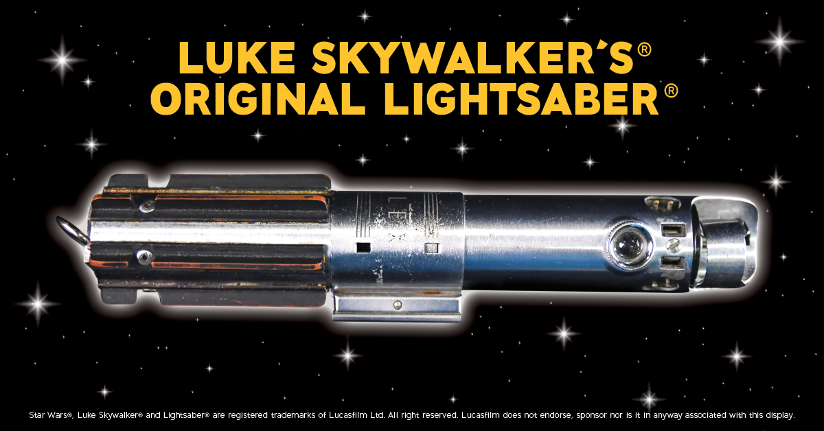 Luke Skywalker's Original Lightsaber in Cavendish