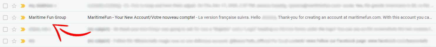 Confirmation Email