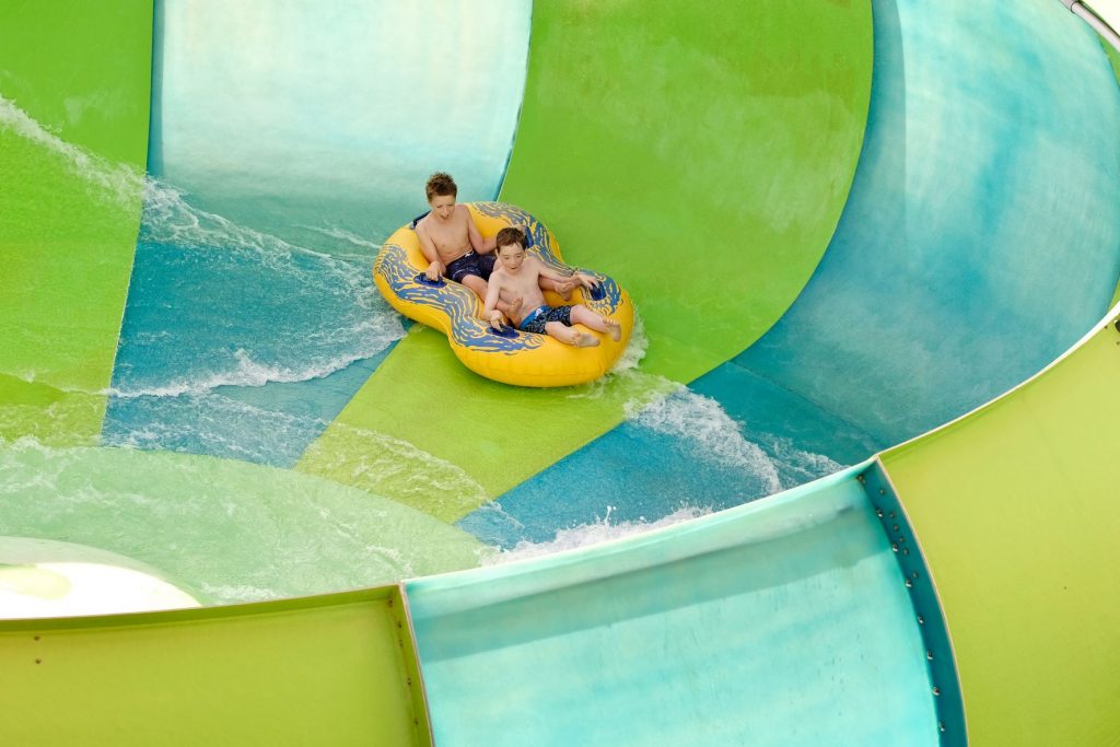 Cannonbowl Tube Slide (Green & Blue)