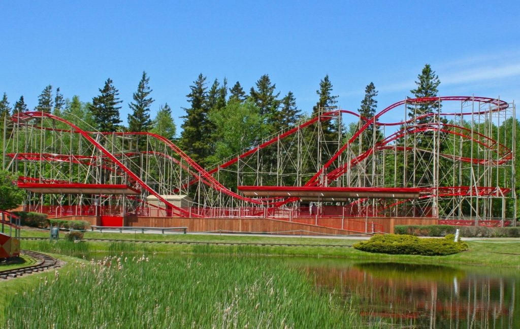 Cyclone Rollercoaster Attraction